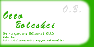otto bolcskei business card